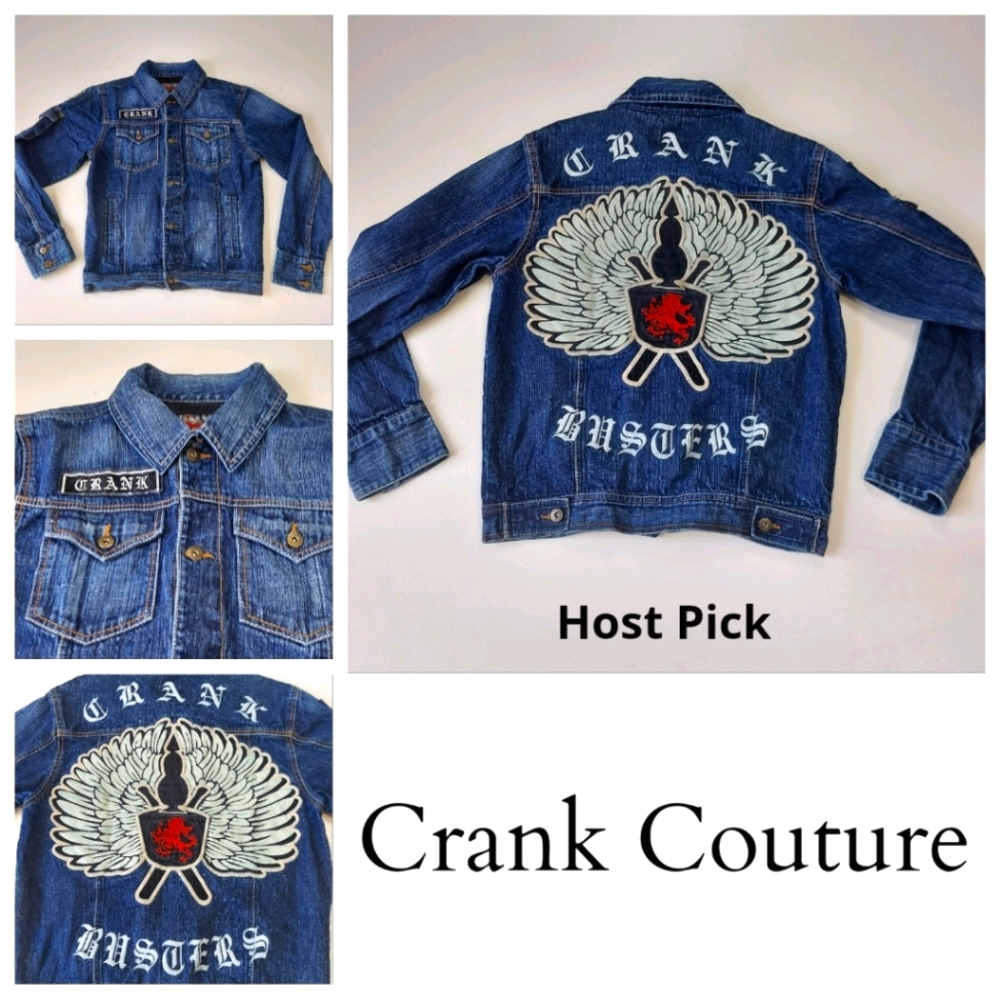 Crank Couture Disciplez Crank Busters Jean Jacket